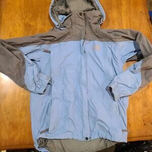 The North Face 2 In 1 Jacket Hyvent Women’s Size Small Grey & Light Blue